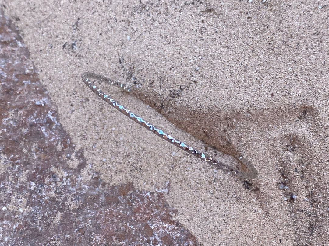 Silberarmreif mit Diamond Cut - ALICIA'S DIARY®