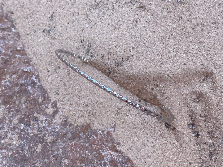 Silberarmreif mit Diamond Cut - ALICIA'S DIARY®