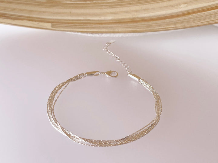 Mehrreihiges Silberarmband - ALICIA'S DIARY®