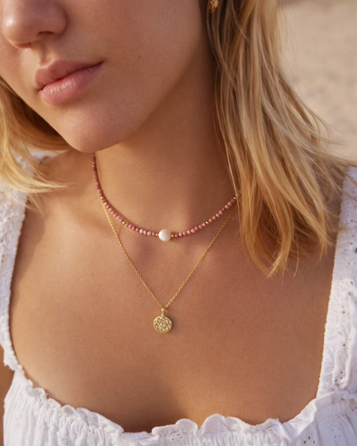 Natural stone necklace