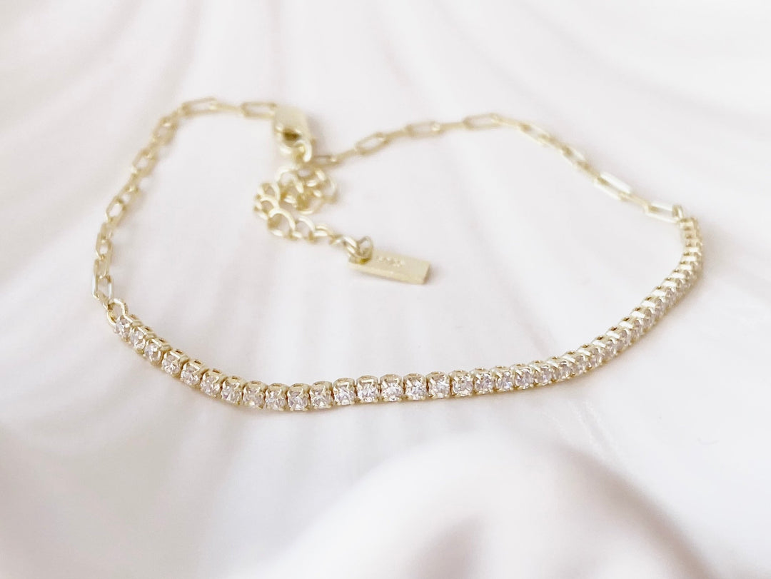 Paperclip Tennis Armband - ALICIA'S DIARY®