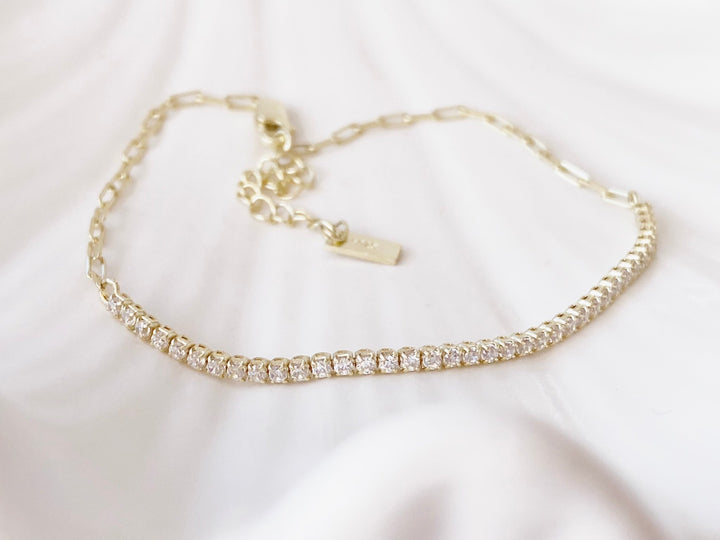 Paperclip Tennis Armband - ALICIA'S DIARY®