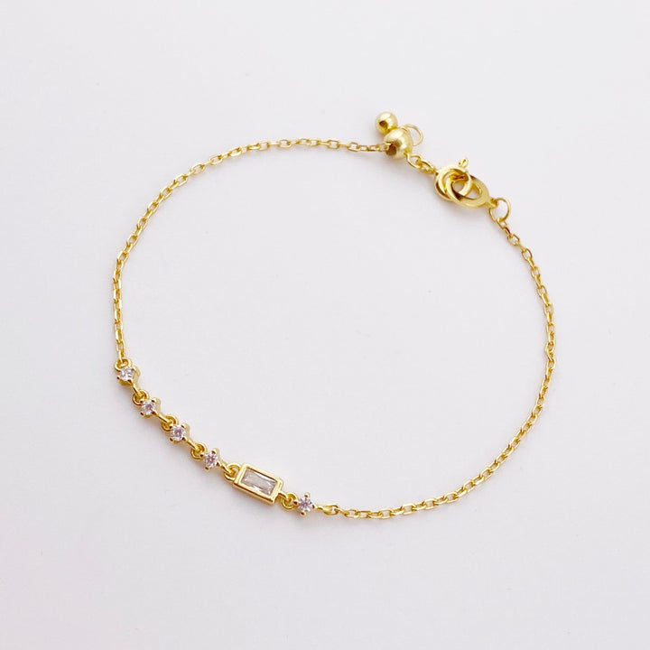 Goldenes Kristall Cluster Armband-925-armbänder-Armbänder und Armreifen