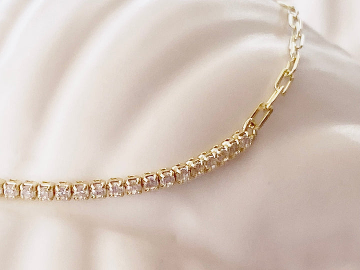 Paperclip Tennis Armband - ALICIA'S DIARY®