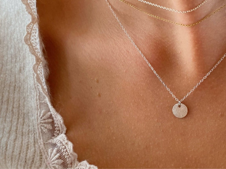 Echtsilber Plättchen Halskette - ALICIA'S DIARY®