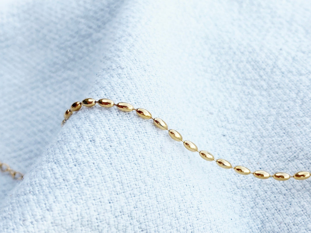 Armband aus ovalen Kugeln - ALICIA'S DIARY®