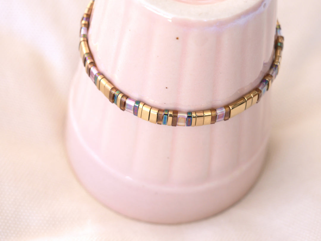 Buntes Glasperlen Armband Lampwork