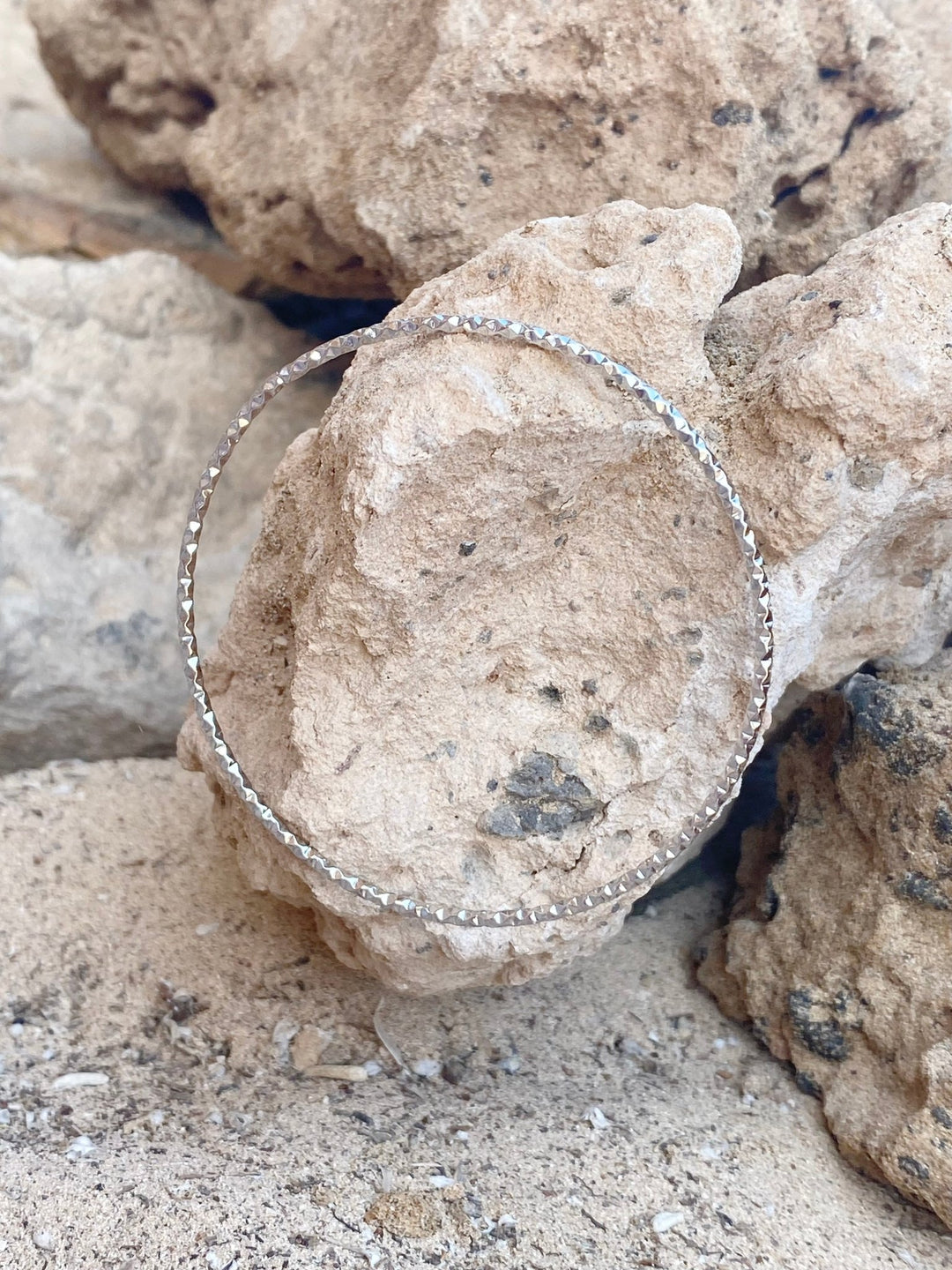 Silberarmreif mit Diamond Cut - ALICIA'S DIARY®