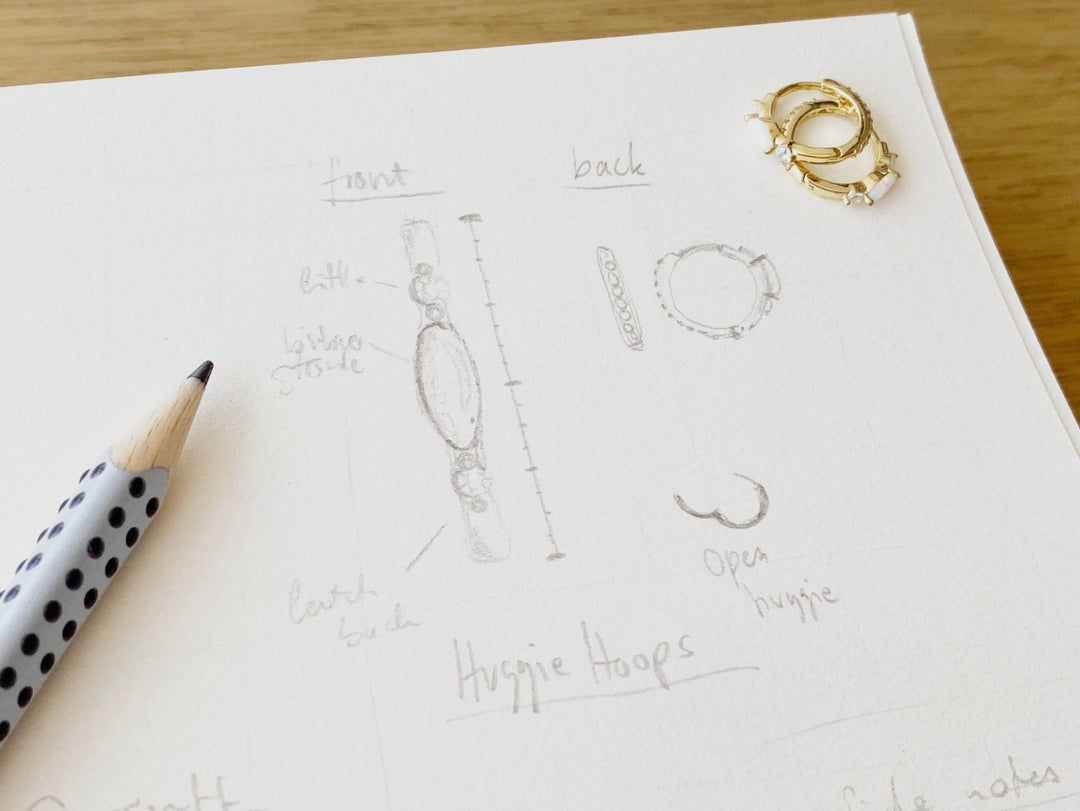 Doppelseitige Opal Huggies - ALICIA'S DIARY®