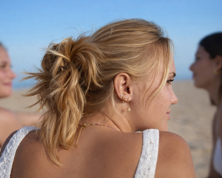 Natural stone necklace