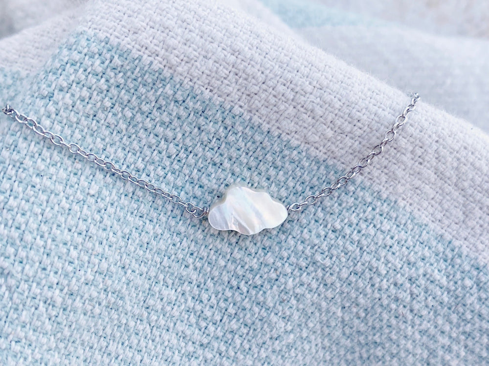 Silbernes Armband mit Muschel Wolken Charm - ALICIA'S DIARY®