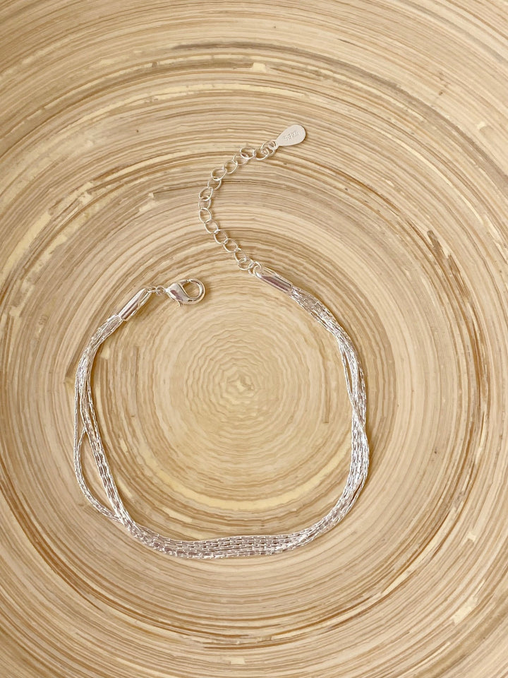 Mehrreihiges Silberarmband - ALICIA'S DIARY®