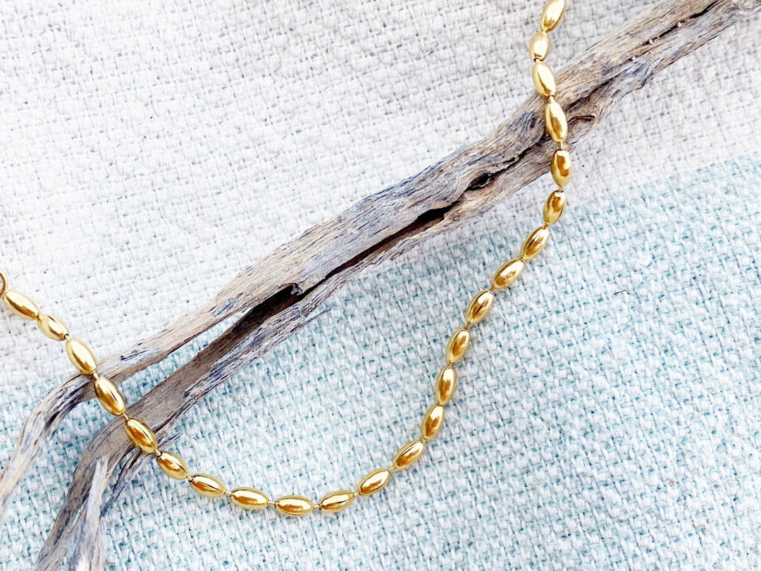 Armband aus ovalen Kugeln - ALICIA'S DIARY®