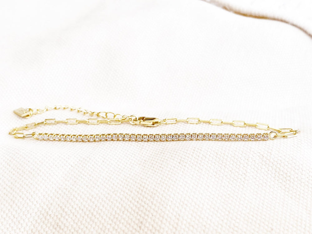 Paperclip Tennis Armband - ALICIA'S DIARY®