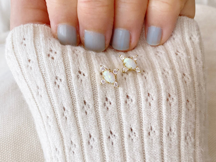 Art Deco Opal Ohrstecker - ALICIA'S DIARY®