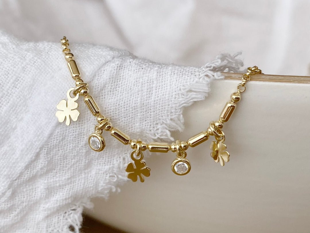 kissedby Alicia | Armband mit Kleeblättchen - ALICIA'S DIARY®