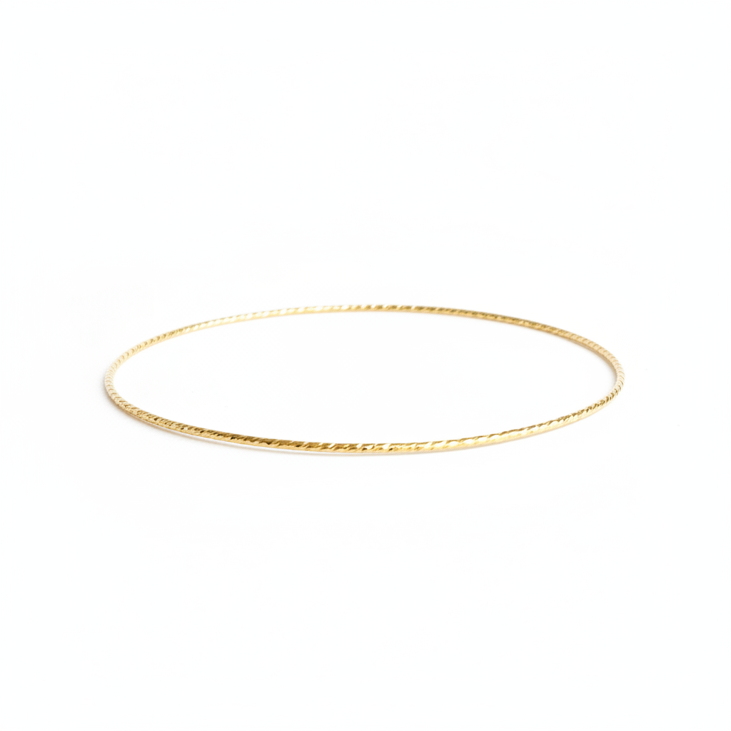 Diamond-cut bangle