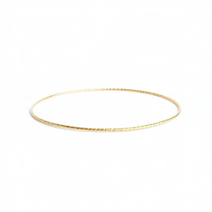 Diamond-cut bangle