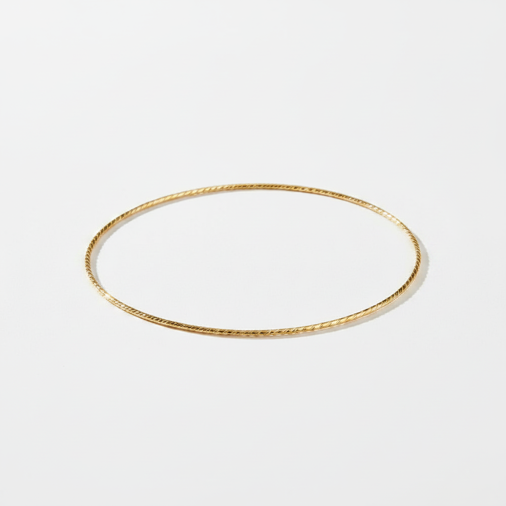 Diamond-cut bangle