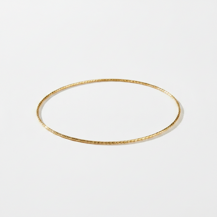 Diamond-cut bangle