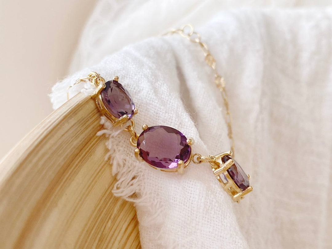 kissedby Alicia | Armband mit violetten Kristallen - ALICIA'S DIARY®