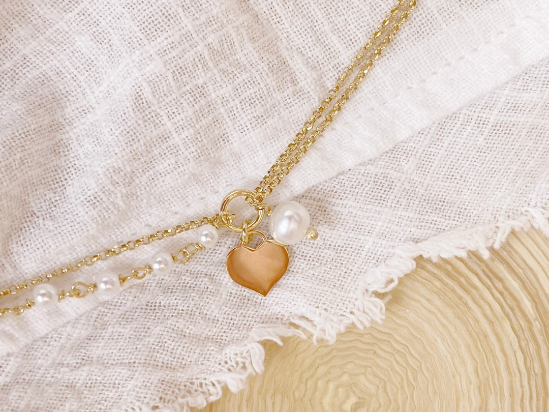 kissedby Alicia | Armband mit Herz und Perlen - ALICIA'S DIARY®