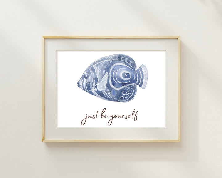 Mottokarte mit Fischmotiv - ALICIA'S DIARY®