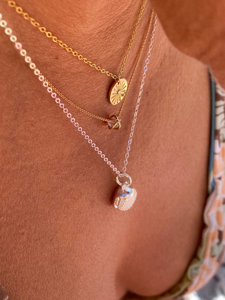 Muschel Halskette Pink Opal - ALICIA'S DIARY