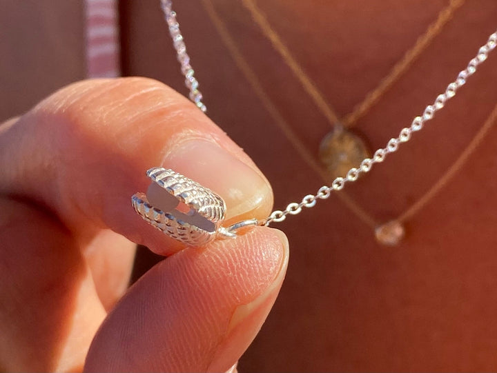 Muschel Halskette Pink Opal - ALICIA'S DIARY