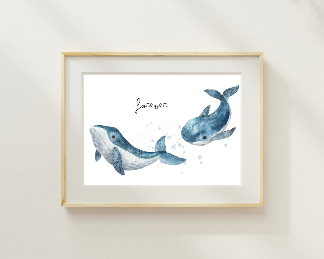 Geschenkkarte mit Blauwalmotiv - ALICIA'S DIARY®