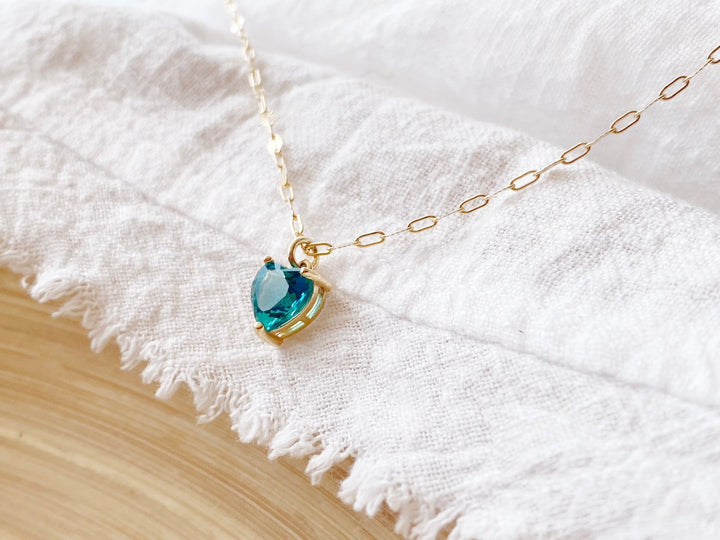 kissedby Alicia | Goldkette mit Kristall Herz - ALICIA'S DIARY®