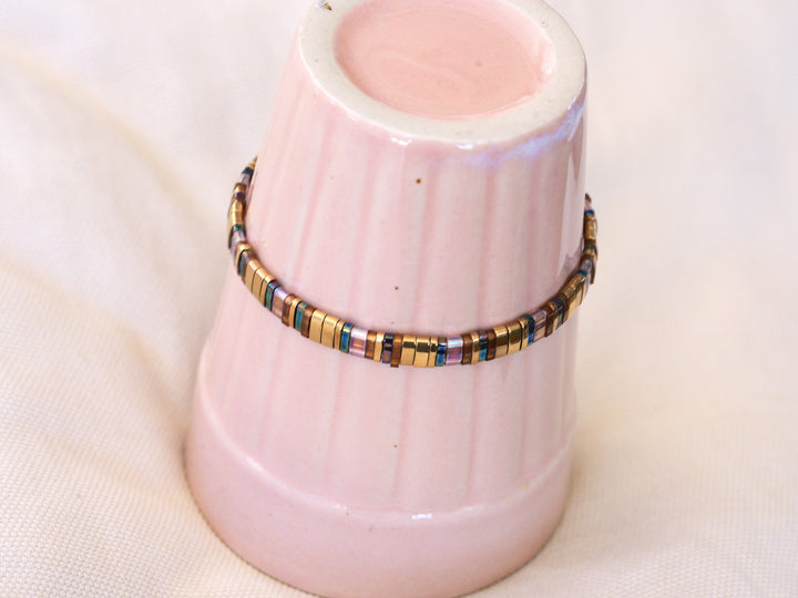 Buntes Glasperlen Armband Lampwork