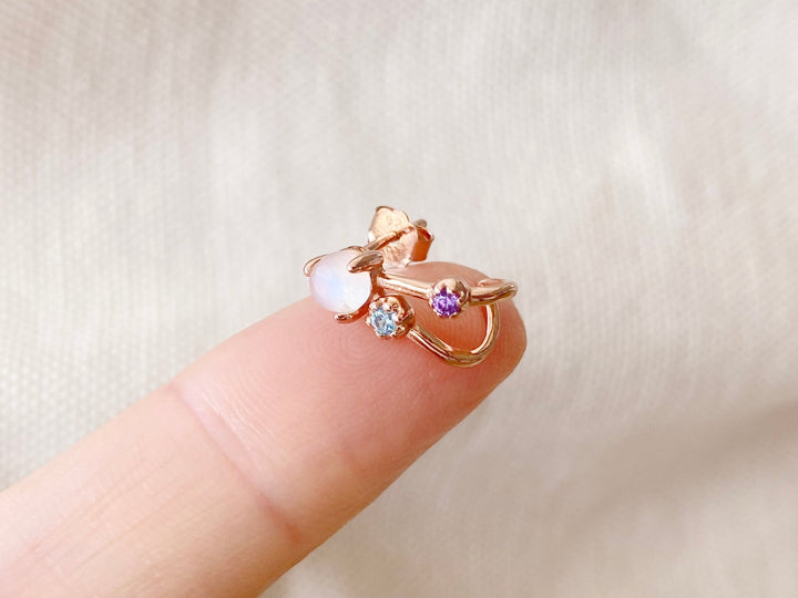 Rosenquarz Ohrstecker - ALICIA'S DIARY®