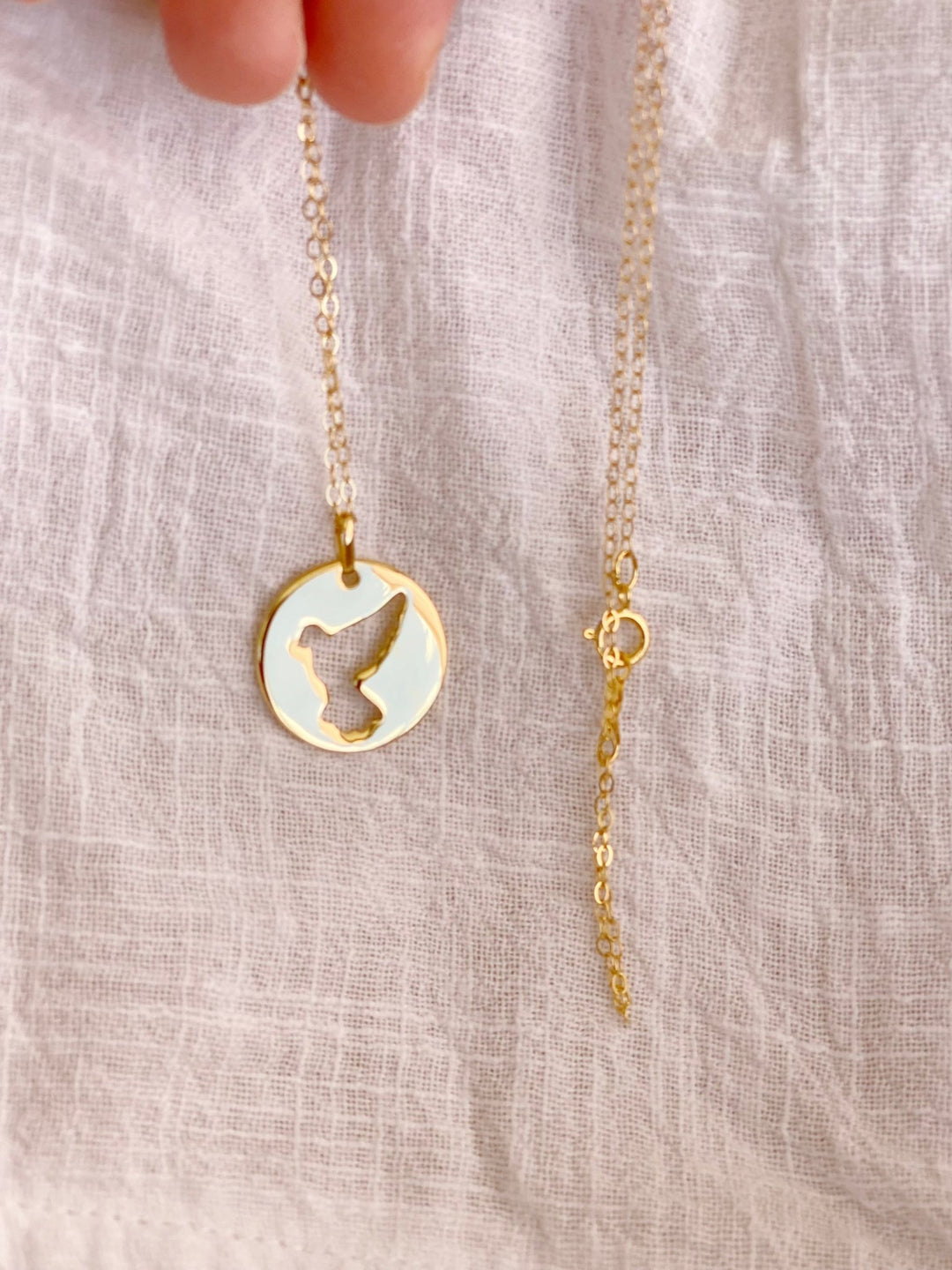 kissedby Alicia | Goldkette mit Friedenstaube - ALICIA'S DIARY®