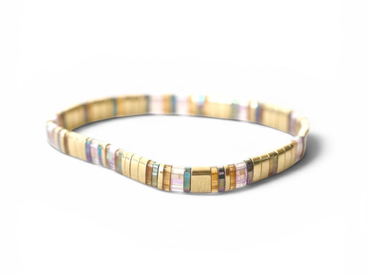 Buntes Glasperlen Armband Lampwork