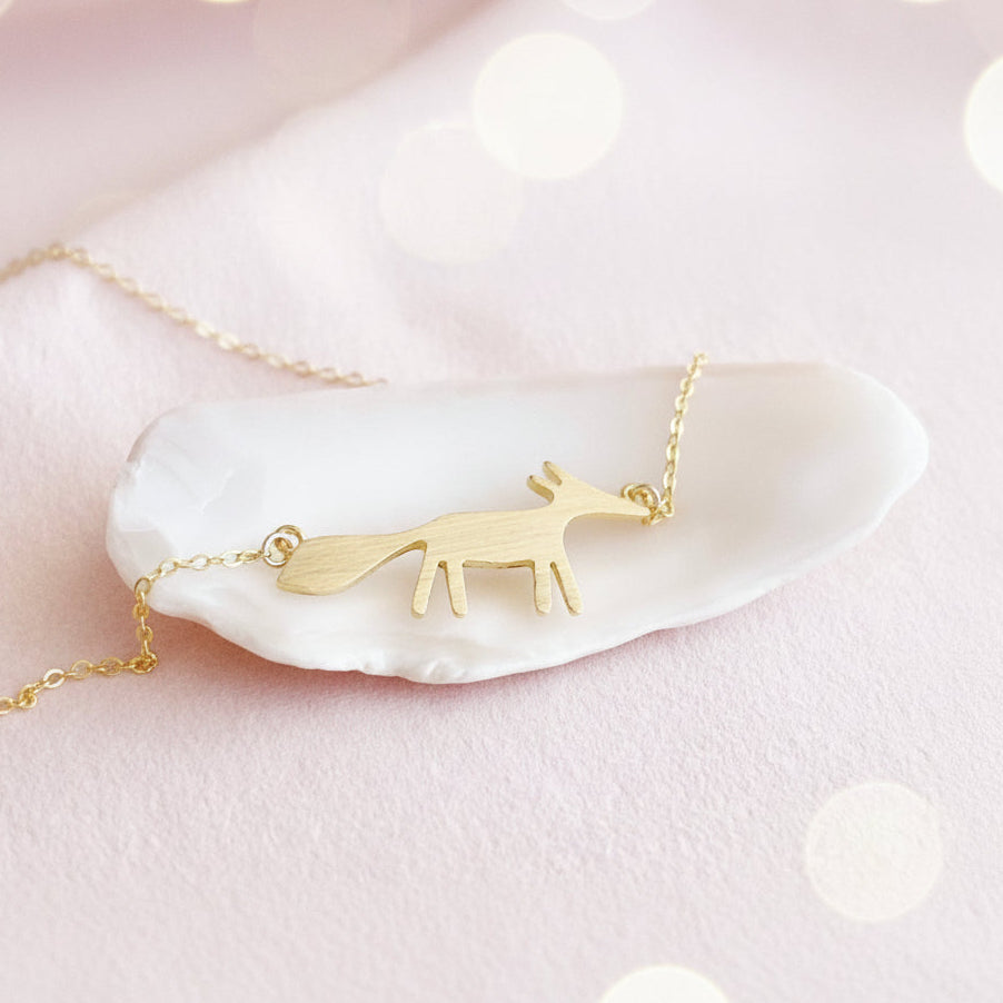 Schmuck Geschenk für Tierfreunde, Waldfreude, Halskette mit Fuchs Anhänger von Alicia's Diary