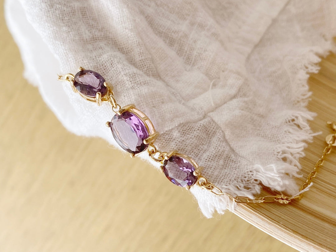 kissedby Alicia | Armband mit violetten Kristallen - ALICIA'S DIARY®