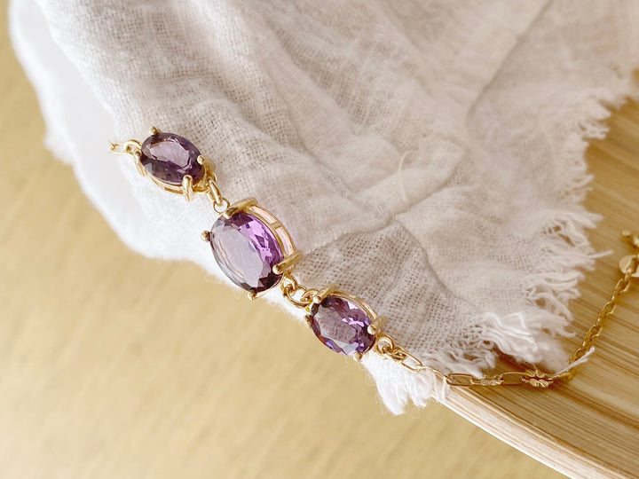 kissedby Alicia | Armband mit violetten Kristallen - ALICIA'S DIARY®