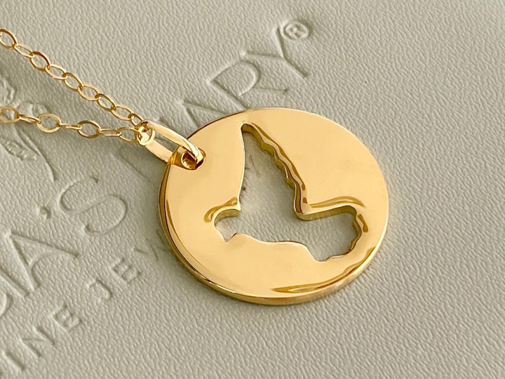 kissedby Alicia | Goldkette mit Friedenstaube - ALICIA'S DIARY®