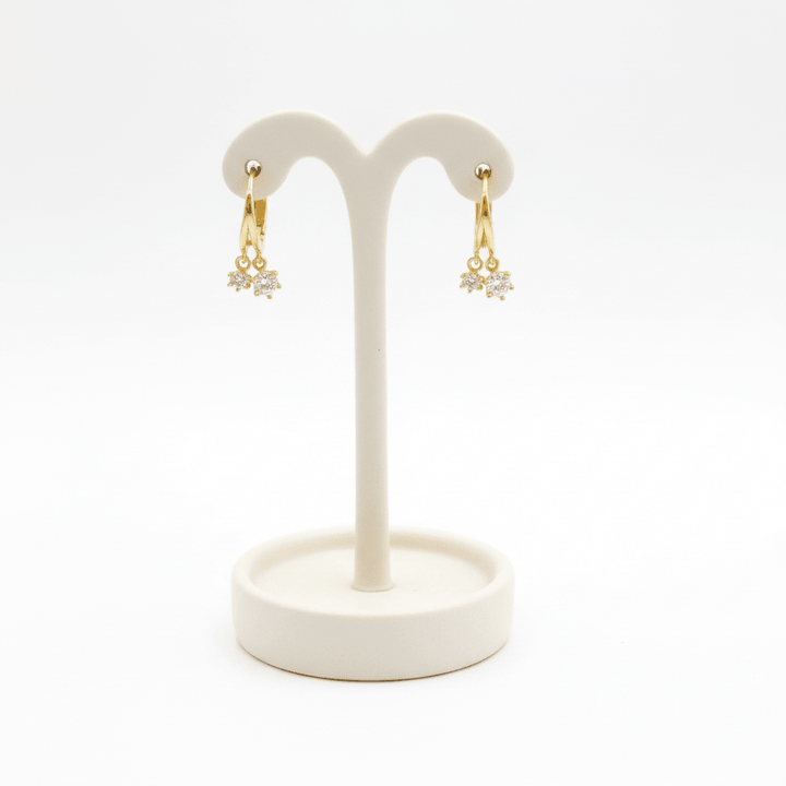 helix double hoop earrings gold, ohrringe gold doppel creolen,