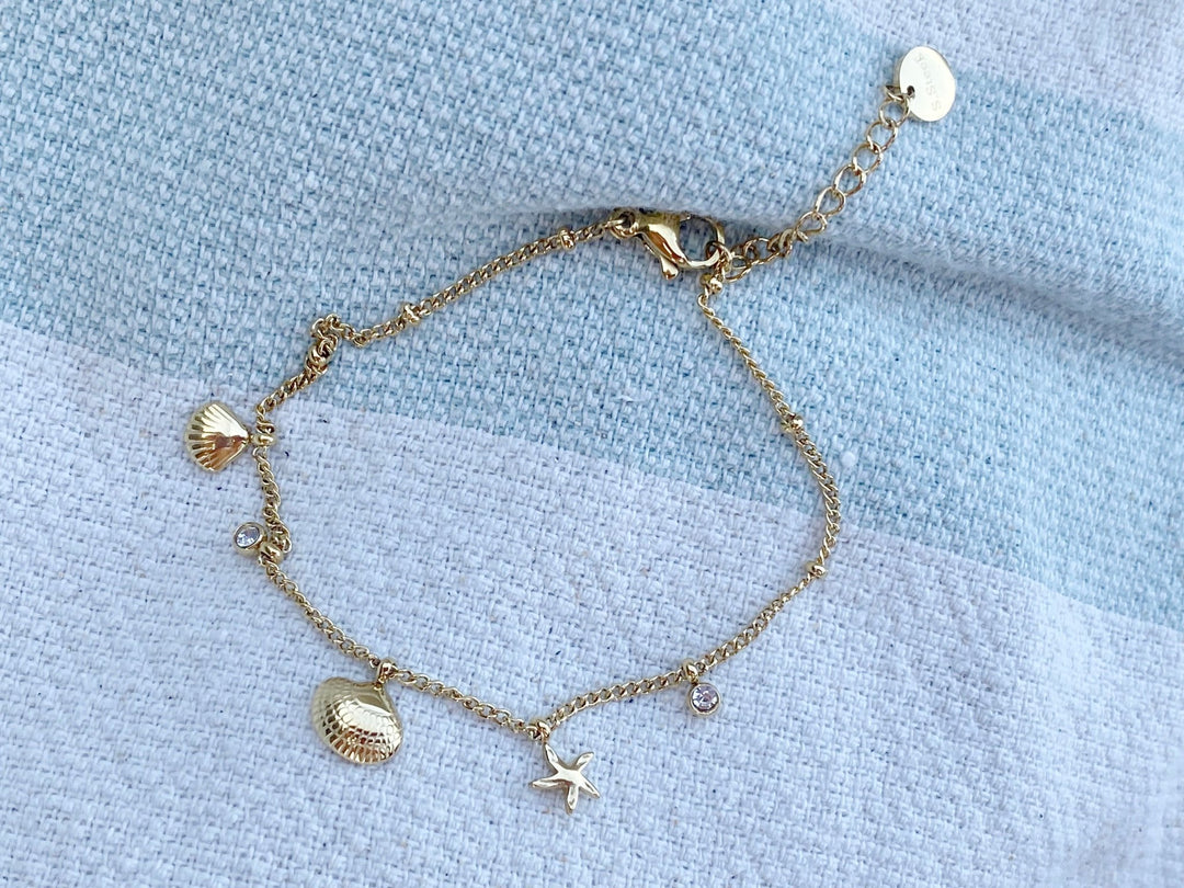 Armband Muschel Seestern - ALICIA'S DIARY®