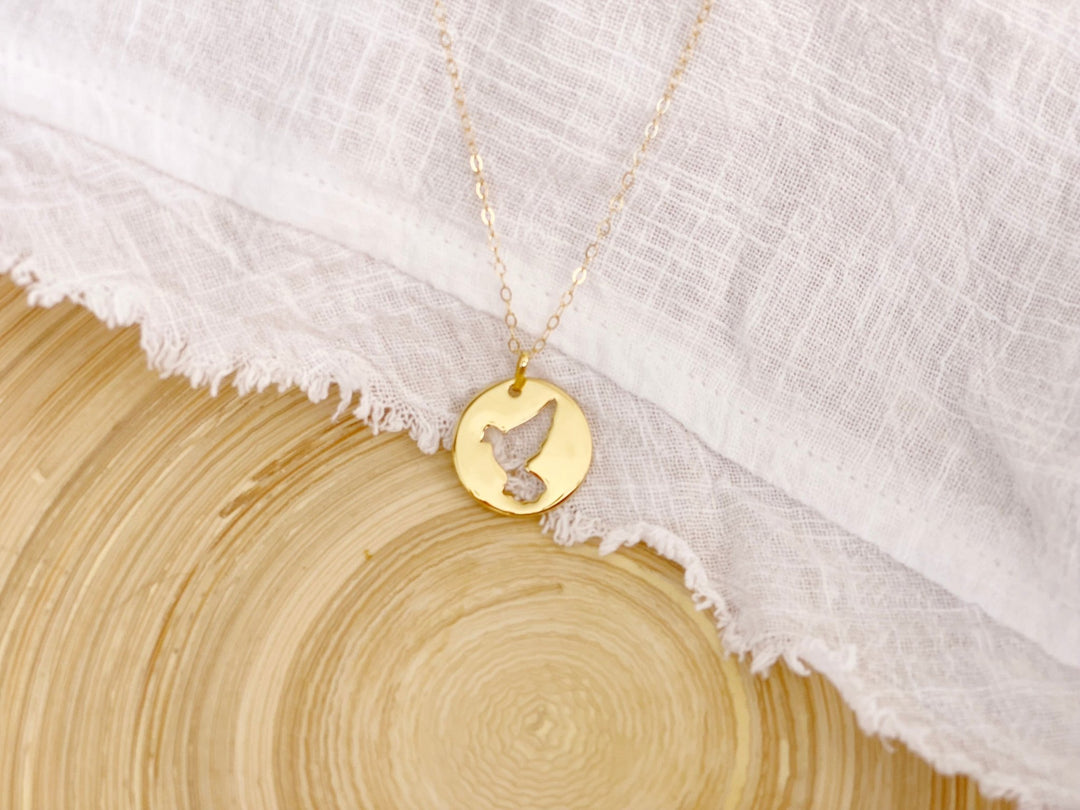 kissedby Alicia | Goldkette mit Friedenstaube - ALICIA'S DIARY®