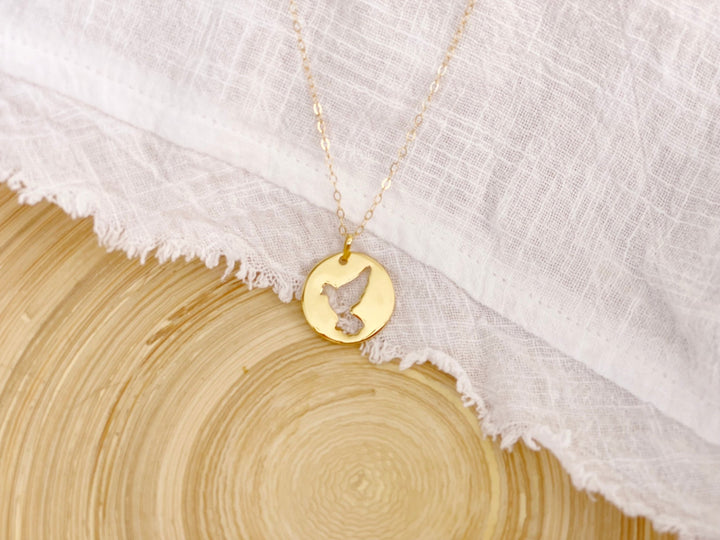 kissedby Alicia | Goldkette mit Friedenstaube - ALICIA'S DIARY®