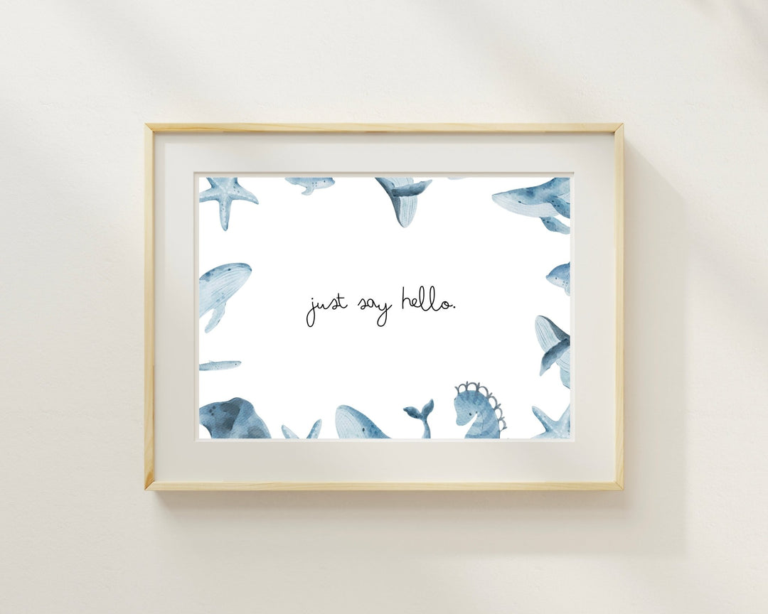 Grußkarte mit Meerestieremotiv - ALICIA'S DIARY®