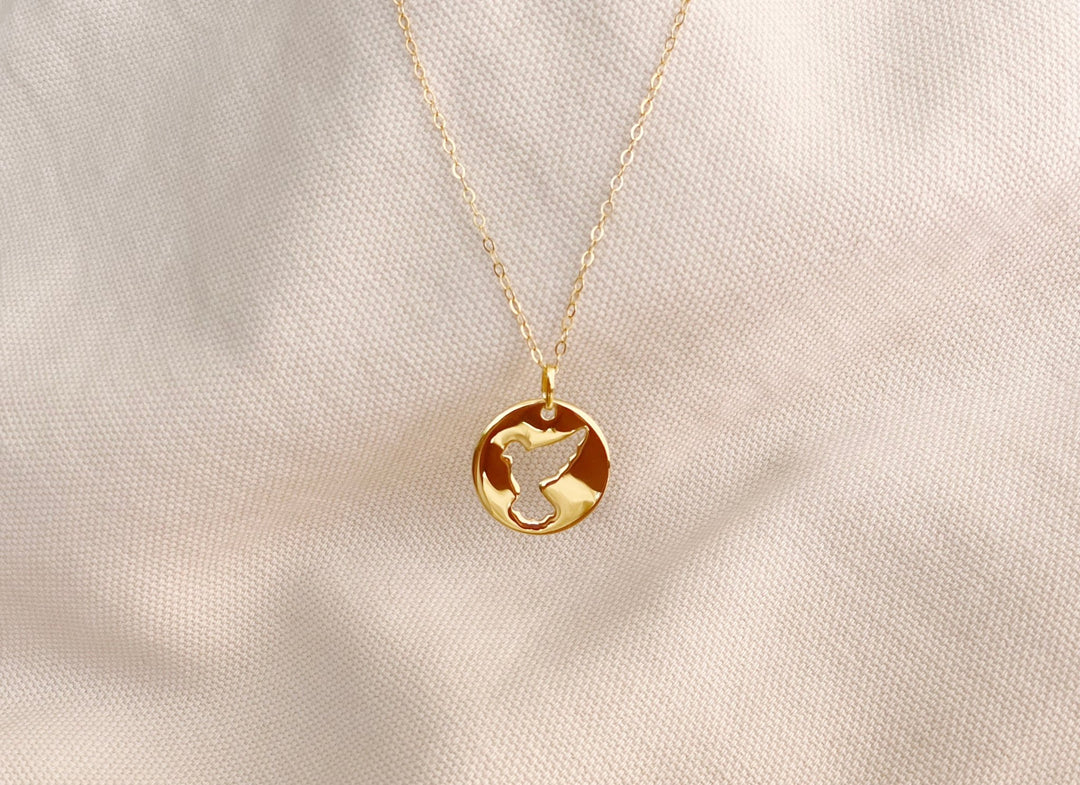 kissedby Alicia | Goldkette mit Friedenstaube - ALICIA'S DIARY®