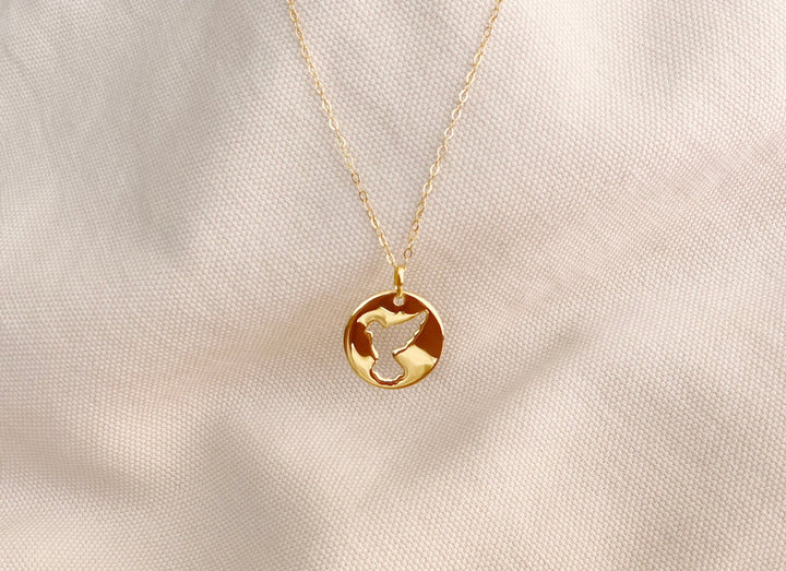 kissedby Alicia | Goldkette mit Friedenstaube - ALICIA'S DIARY®