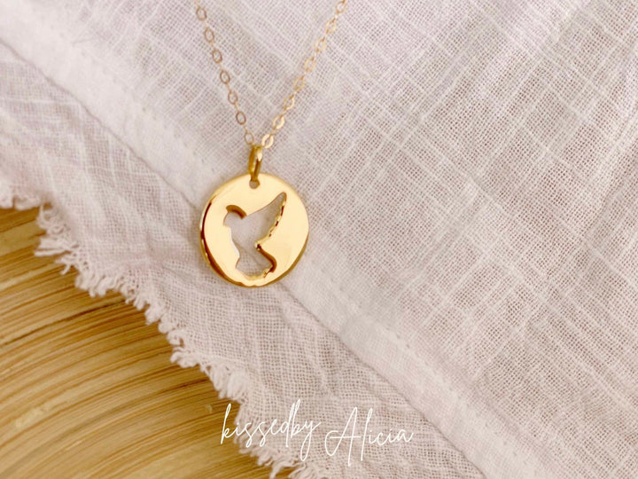 kissedby Alicia | Goldkette mit Friedenstaube - ALICIA'S DIARY®