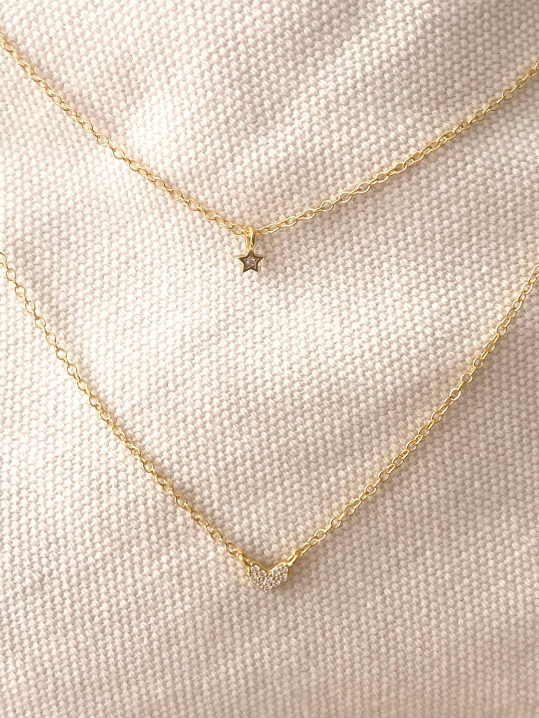 Layering Kette mit Herz & Stern - ALICIA'S DIARY®