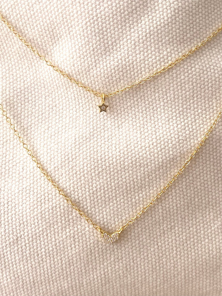 Layering Kette mit Herz & Stern - ALICIA'S DIARY®