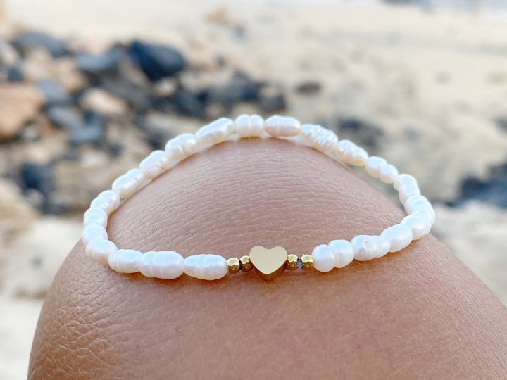 Süßwasserperlen Herz Armband - ALICIA'S DIARY®